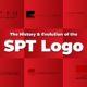 A red box that says "SPT logo" and shows each one through the years.