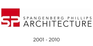 A logo that says spangenberg phillips architecture 2001-2010
