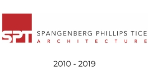 A logo that says spangenberg phillips tice architecture, 2010-2019