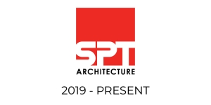 A logo that says SPT Architecture, 2019-present